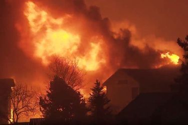 Des centaines de maisons ont été détruites par des incendies dans le Colorado, le 30 décembre 2021.