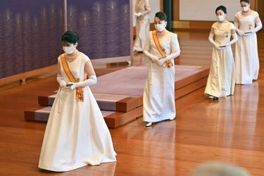 La princesse Aiko du Japon lors de la cérémonie de célébration du Nouvel an au Palais impérial à Tokyo, le 1er janvier 2022