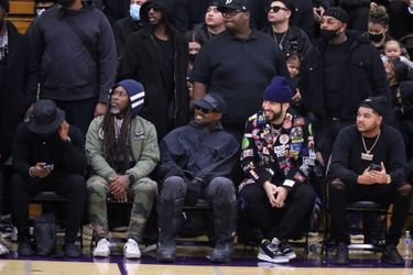O.T. Genasis, Kanye West et French Montana le 22 décembre 2021.
