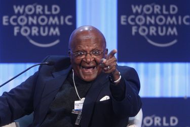 Desmond Tutu a Davos en janvier 2012