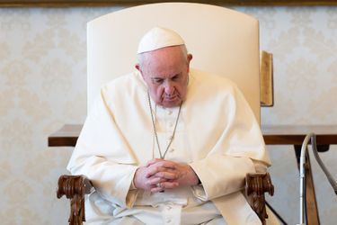 Le pape François au Vatican, le 17 mars 2021.