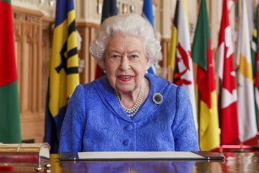 Elizabeth II lors de son discours pour le jour du Commonwealth.