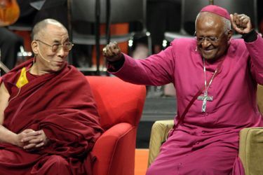 Le Dalai Lama et Desmond Tutu en avril 2008