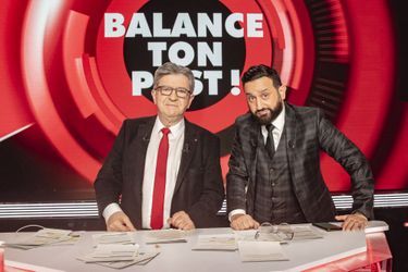 Jean-Luc Mélenchon et Cyril Hanouna, le 11 février dans "Balance ton post"