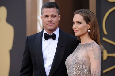 Brad Pitt et Angelina Jolie aux Oscars en mars 2014