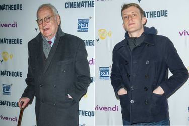 James Ivory et Edouard Louis lors de la rétrospective consacrée au cinéaste à la Cinémathèque, le 15 janvier 2020.