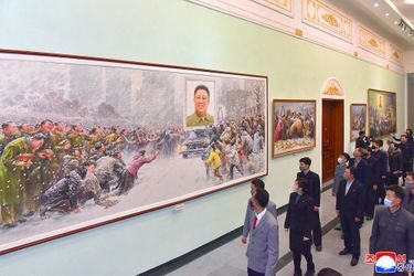 Hommages à Pyongyang pour les dix ans de la mort de Kim Jong Il, le 16 décembre 2021.