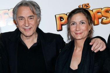 Richard et Coline Berry en 2013 à la première du film "Les Profs"