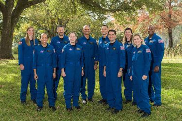 Lors de la présentation des nouveaux astronautes en formation de la Nasa, au centre spatial Johnson, à Houston (Texas), le 6 décembre 2021.