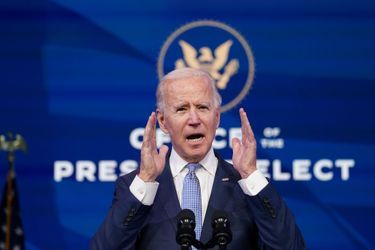 Joe Biden le 6 janvier 2021 à Wilmington, dans le Delaware.