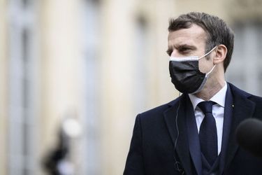Emmanuel Macron hier, mercredi 16 décembre à l&#039;Elysée. 