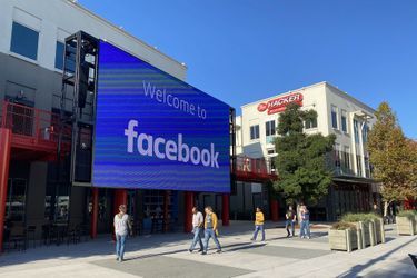 Le siège de Facebook à Menlo Park, en Californie, en novembre 2019.