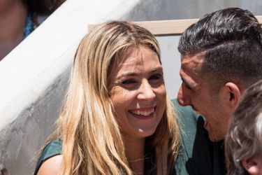 Marion Bartoli et son mari Yahya Boumediene à Roland-Garros en 2019.