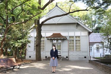 La princesse Aiko du Japon fait sa rentrée physique à l'université, le 24 octobre 2020, après avoir suivi des cours virtuels du fait de la pandémie de Covid-19