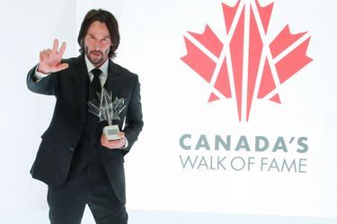 Keanu Reeves lors d&#039;une cérémonie l&#039;intronisant sur le Canada&#039;s Walk Of Fame