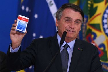Le président brésilien Jair Bolsonaro, atteint du covid-19 en juillet dernier, avait dit qu'il avait reçu de l'hydroxychloroquine.
