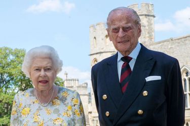 La reine Elizabeth II et le prince Philip au château de Windsor, le 9 juin 2020 