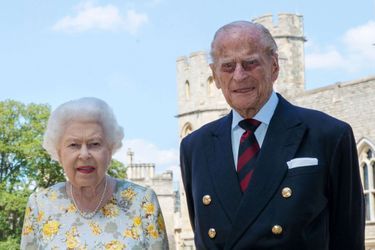 La reine Elizabeth II et le prince Philip au château de Windsor, le 9 juin 2020