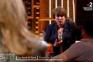 Roselyne Bachelot sur le plateau d&quot;On est presque en direct&quot; samedi sur France 2. 