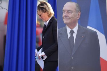 Claude Chirac lors de l'inauguration du quai Jacques-Chirac lundi. 