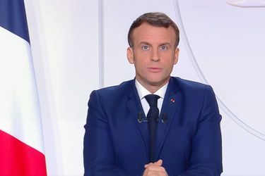 Emmanuel Macron, la semaine dernière lors de sa dernière allocution télévisée.