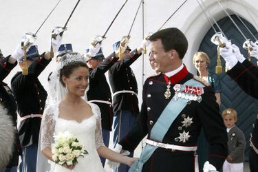 Marie Cavallier et le prince Joachim de Danemark, le 24 mai 2008, jour de leur mariage 