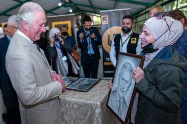 Le prince Charles dans le quartier d&#039;Al Muzha à Amman, le 17 novembre 2021