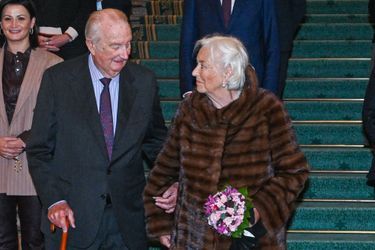 L'ex-roi des Belges Albert II et l'ex-reine Paola à Bruxelles, le 15 novembre 2021
