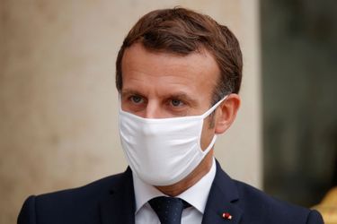 Emmanuel Macron à l&#039;Elysée le 28 octobre 2020.