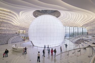 L&#039;étonnante bibliothèque futuriste de Tianjin