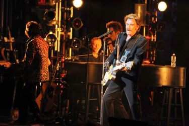 Johnny Hallyday en concert au Beacon Theatre à New York en mai 2014