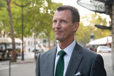 Le prince Joachim de Danemark à son arrivée à l’ambassade du Danemark à Paris, le 18 septembre 2020 