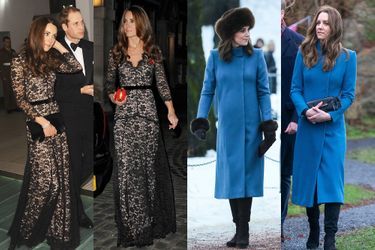Kate Middleton porte ses meilleurs looks plusieurs fois. 