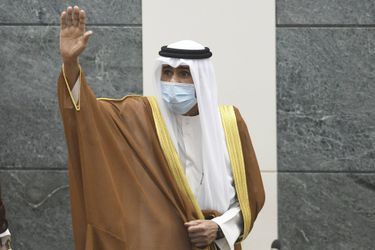 Le nouvel émir du Koweït, le cheik Nawaf al-Ahmad Al-Sabah, après sa prestation de serment devant l’Assemblée nationale, le 30 septembre 2020 