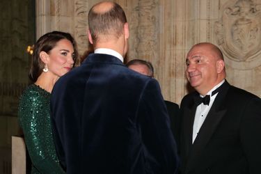 Le prince William et Kate Middleton au Royal Albert Hall à Londres le 18 novembre 2021