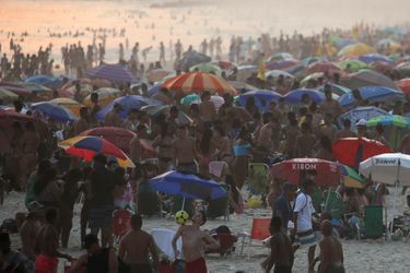 Plage d'Ipanema à Rio, au Brésil.