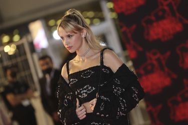 Angèle lors de la 23ème édition des NRJ Music Awards 2021 au Palais des Festivals de Cannes, le 20 novembre 2021.