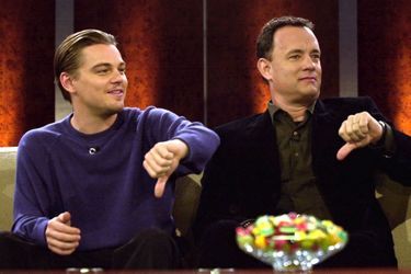 Leonardo DiCaprio et Tom Hanks en 2003.