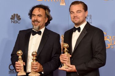 Alejandro Gonzalez Inarritu et Leonardo DiCaprio en 2015.
