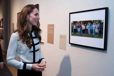 Kate Middleton était en visite mercredi au Musée Impérial de la Guerre de Londres. 