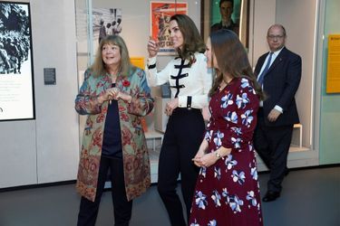 Kate Middleton était en visite mercredi au Musée Impérial de la Guerre de Londres. 
