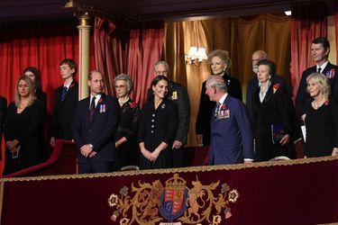 William, Kate et la famille royale au Royal Albert Hall de Londres samedi soir.
