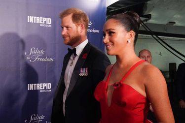 Le prince Harry et Meghan Markle au gala «Salute To Freedom» à New York le 10 novembre 2021
