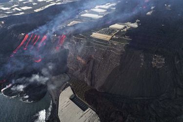 Les ravages du volcan Cumbre Vieja, sur l&#039;île espagnole de La Palma, aux Canaries.