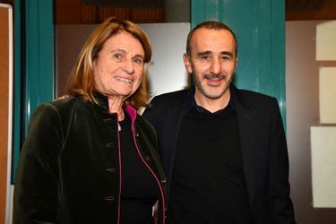 Catherine Pastor et Elie Semoun à la projection du documentaire «Mon Vieux» à Monaco le 11 novembre 2021