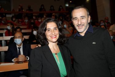 Anne-Judith et Elie Semoun à la projection du documentaire «Mon Vieux» à Monaco le 11 novembre 2021