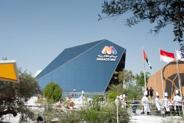 Le Pavillon de Monaco à l'Exposition universelle de Dubaï, le 13 novembre 2021