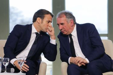 mmanuel Macron et François Bayrou à Pau en janvier 2020.