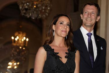 Le prince Joachim de Danemark avec sa femme la princesse Marie à Paris, le 8 octobre 2019