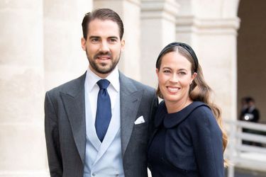 Le prince Philippos de Grèce et Nina Flohr à Paris, le 22 octobre 2019 